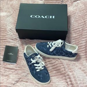 Coach denim sneakers
